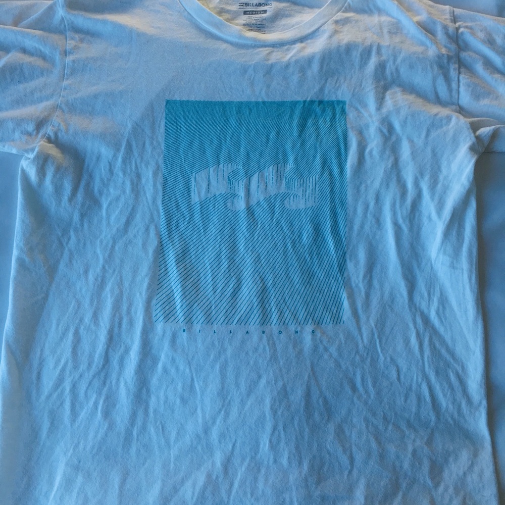 White and blue billabong shirt
